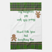 Serviette de cuisine Bienheureux avec épices et to (Vertical)