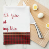 Serviette de cuisine Bienheureux avec épices et to (Quart Plié)