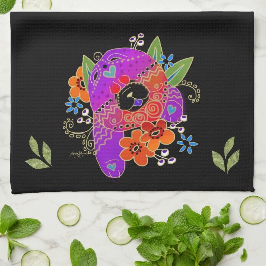 serviette de cuisine BINDI chow (Plié)