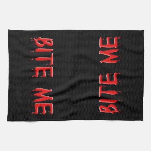 Serviette de cuisine Bite Me (Horizontal)