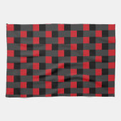 Serviette de cuisine Black Red Check (Horizontal)