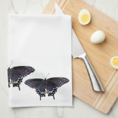 Serviette de cuisine Black Swallowtails (Quart Plié)