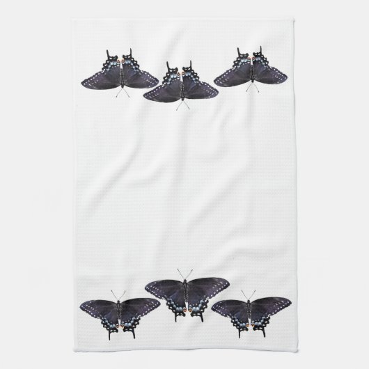 Serviette de cuisine Black Swallowtails (Vertical)