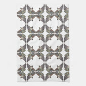 Serviette de cuisine blanche Brown rouge à épaulet (Vertical)