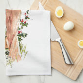 Serviette de cuisine blanche de clair de lune (Quart Plié)