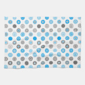 Serviette de cuisine blanche de saison en pois (Horizontal)