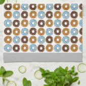 Serviette de cuisine blanche en beignets (Plié)