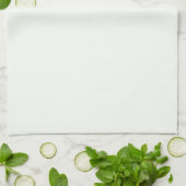 Serviette de cuisine blanche en coton (Plié)