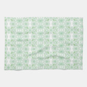 Serviette De Cuisine Blanche Et Verte À La Menthe (Horizontal)