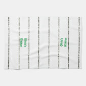 Serviette de cuisine blanche noire (Horizontal)