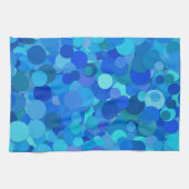 serviette de cuisine bleu confetti (Horizontal)