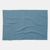Serviette de cuisine bleu Diamant Plaid (Horizontal)