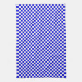 Serviette de cuisine bleu et blanc À damiers (Vertical)