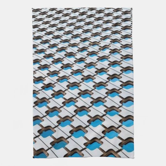 Serviette de cuisine bleu gris (Vertical)