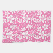 SERVIETTE DE CUISINE BLEU HAWAII (ROSE BUBBLEGUM) (Horizontal)