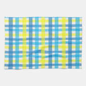 Serviette de cuisine bleu jaune (Horizontal)