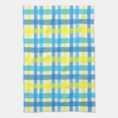 Serviette de cuisine bleu jaune (Vertical)