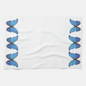 Serviette de cuisine Bleu Morpho Papillons (Horizontal)