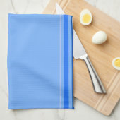 Serviette de cuisine bleue (Quart Plié)