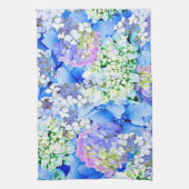 Serviette de cuisine bleue d'hortensia (Vertical)
