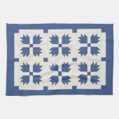 Serviette de cuisine bleue d'impression d'édredon (Horizontal)