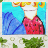 serviette de cuisine blonde mermaid (Plié)