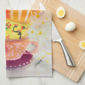 Serviette de cuisine "Blossom Tea Party" (Quart Plié)