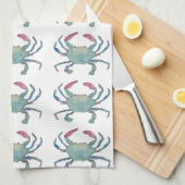 Serviette de cuisine Blue Crab (Quart Plié)