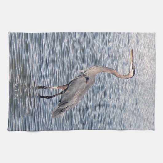 Serviette de cuisine Blue Heron (Horizontal)