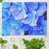 Serviette de cuisine Blue Hydrangeas (Plié)