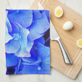 Serviette de cuisine Blue Hydrangeas (Quart Plié)