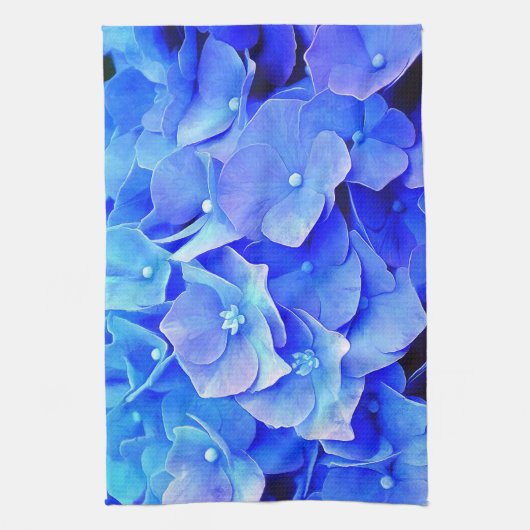 Serviette de cuisine Blue Hydrangeas (Vertical)