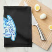 Serviette de cuisine Blue Peace Angel (Quart Plié)