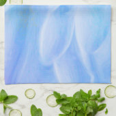 Serviette de cuisine Blue Petals 16" x 24" (Plié)