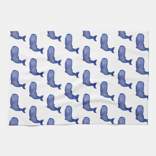 Serviette de cuisine Blue Whale (Horizontal)