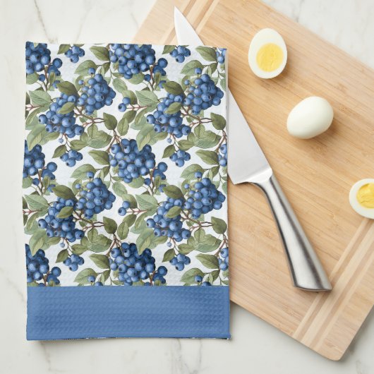 Serviette de cuisine Blueberries (Quart Plié)