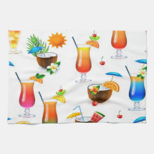 Serviette de cuisine / Boissons tropicales