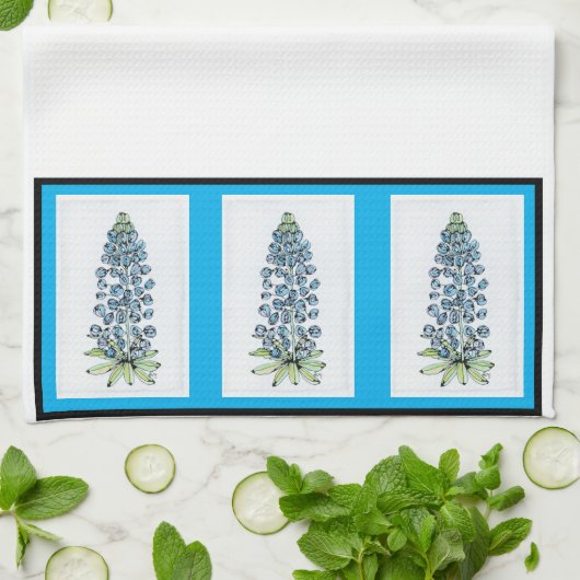 Serviette de cuisine - Bonnets Bleus NGA (Plié)