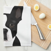 Serviette de cuisine Boston Terrier (Quart Plié)