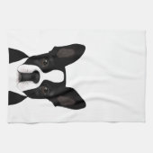 Serviette de cuisine Boston Terrier (Horizontal)