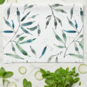 serviette de cuisine botanique d'aquarelle (Plié)
