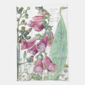 Serviette de cuisine botanique de fleur de fleur (Vertical)