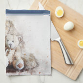 Serviette de cuisine Brown de nounours de bonbon (Quart Plié)