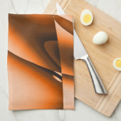Serviette de cuisine brûlée d'abrégé sur orange (Quart Plié)
