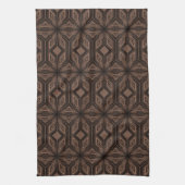 Serviette de cuisine brun chocolat de mosaïque (Vertical)