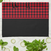 Serviette de cuisine-Buffalo Plaid-Moose (Plié)