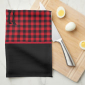 Serviette de cuisine-Buffalo Plaid-Moose (Quart Plié)