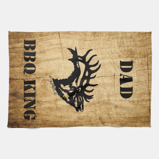 Serviette de cuisine Bull Elk (Horizontal)