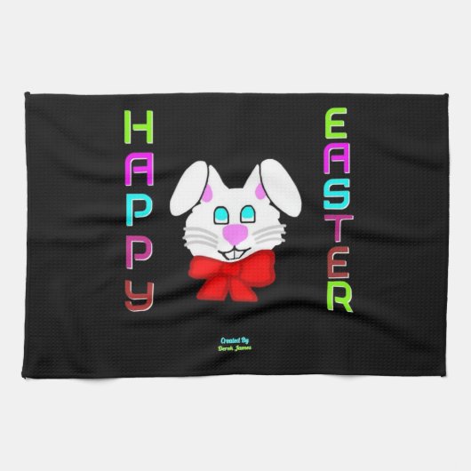 Serviette de cuisine Bunny de Pâques (Horizontal)