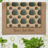 Serviette de cuisine Cactus - Personnalisation opt (Plié)